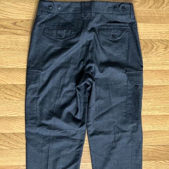 Club Monaco Womens Wool Cargo Pants Full Length Charcoal Size 30 - Picture 14 of 15